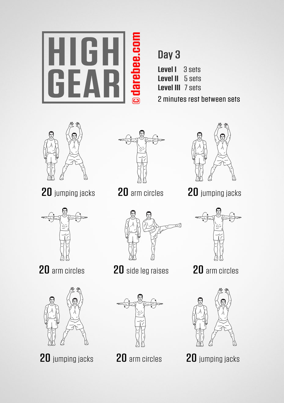 High Gear - 30 Day High Impact Bodyweight Program