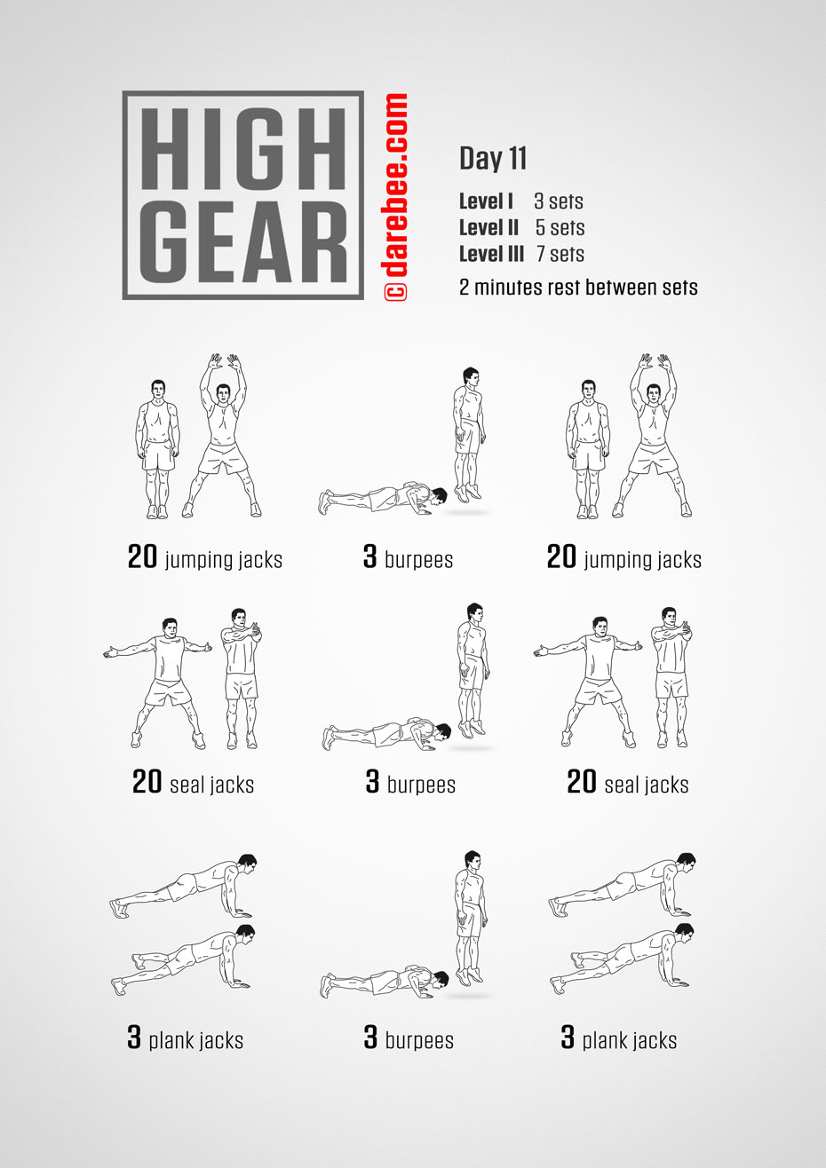 High Gear - 30 Day High Impact Bodyweight Program