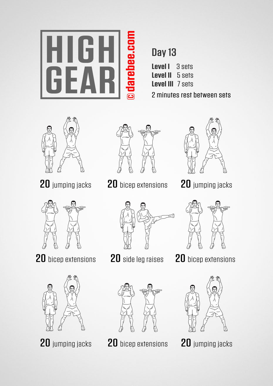 High Gear - 30 Day High Impact Bodyweight Program