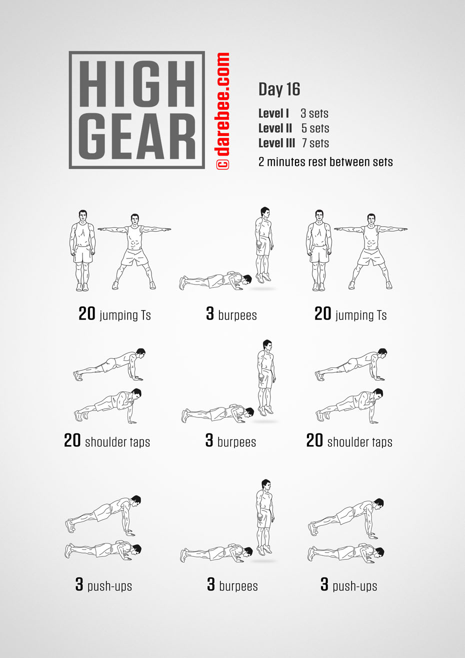 High Gear - 30 Day High Impact Bodyweight Program