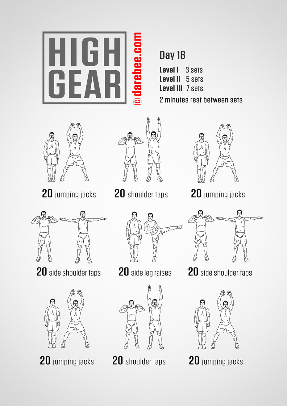 High Gear - 30 Day High Impact Bodyweight Program