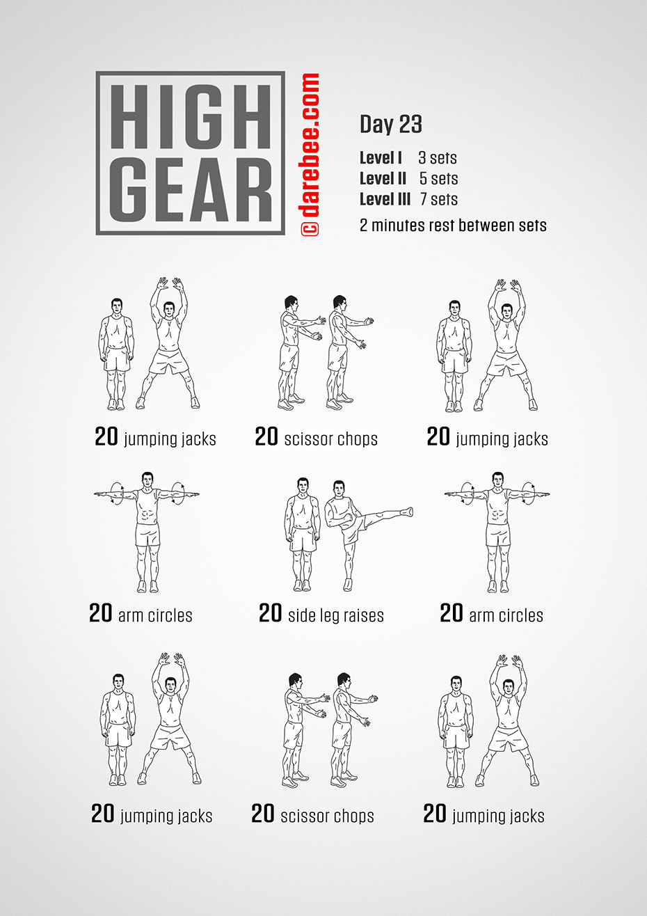 High Gear - 30 Day High Impact Bodyweight Program