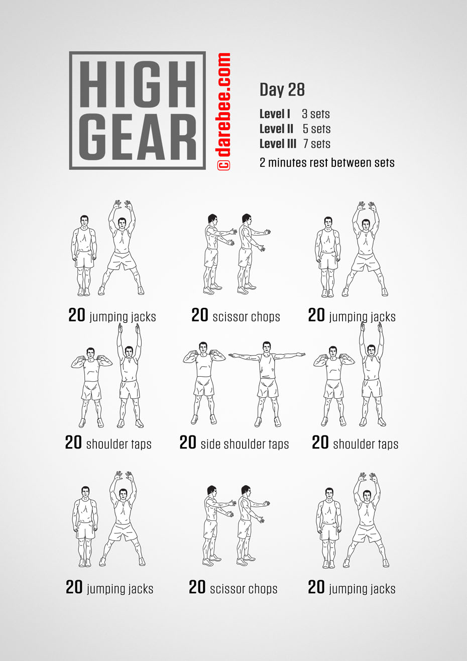 High Gear - 30 Day High Impact Bodyweight Program