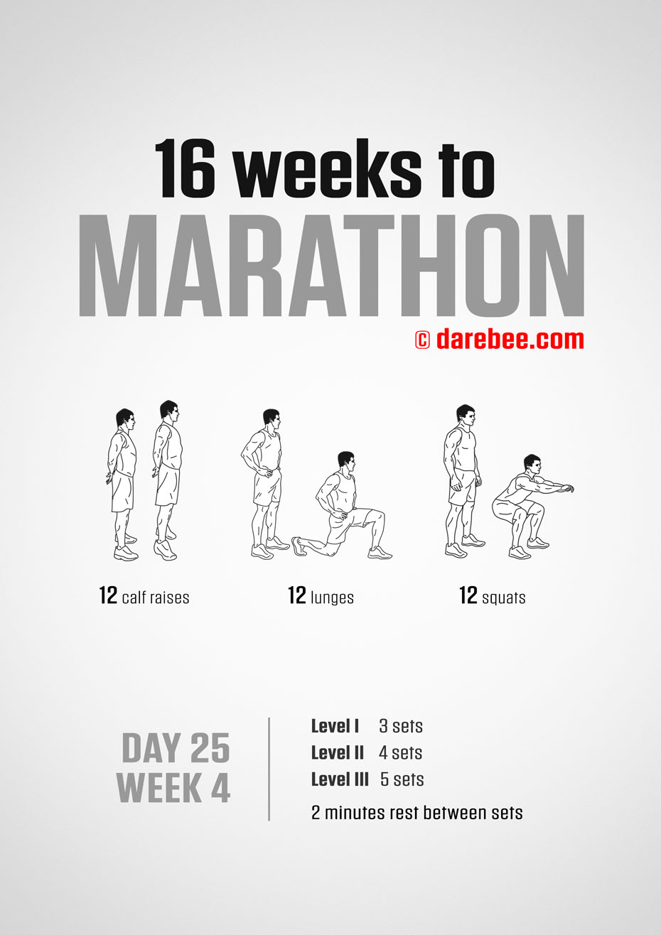 Marathon Training Program by DAREBEE