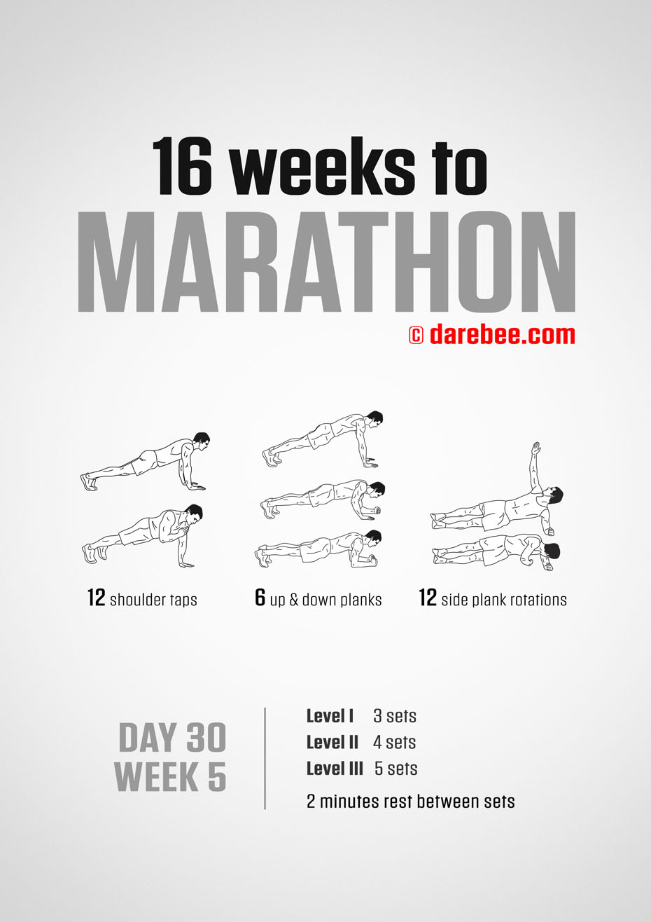 Marathon Training Program by DAREBEE