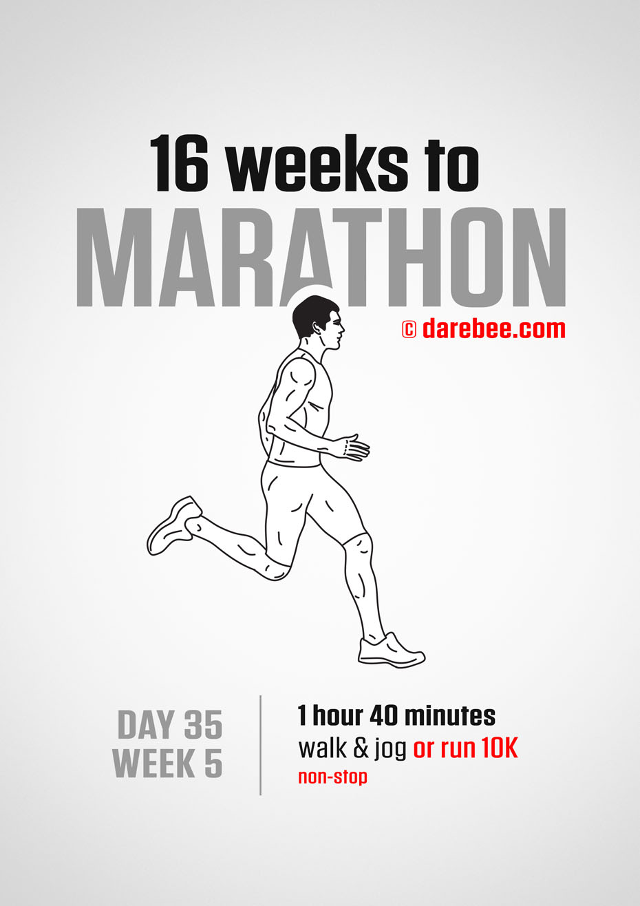 Marathon Training Program by DAREBEE