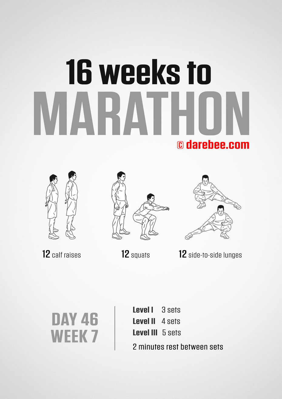 Marathon Training Program by DAREBEE