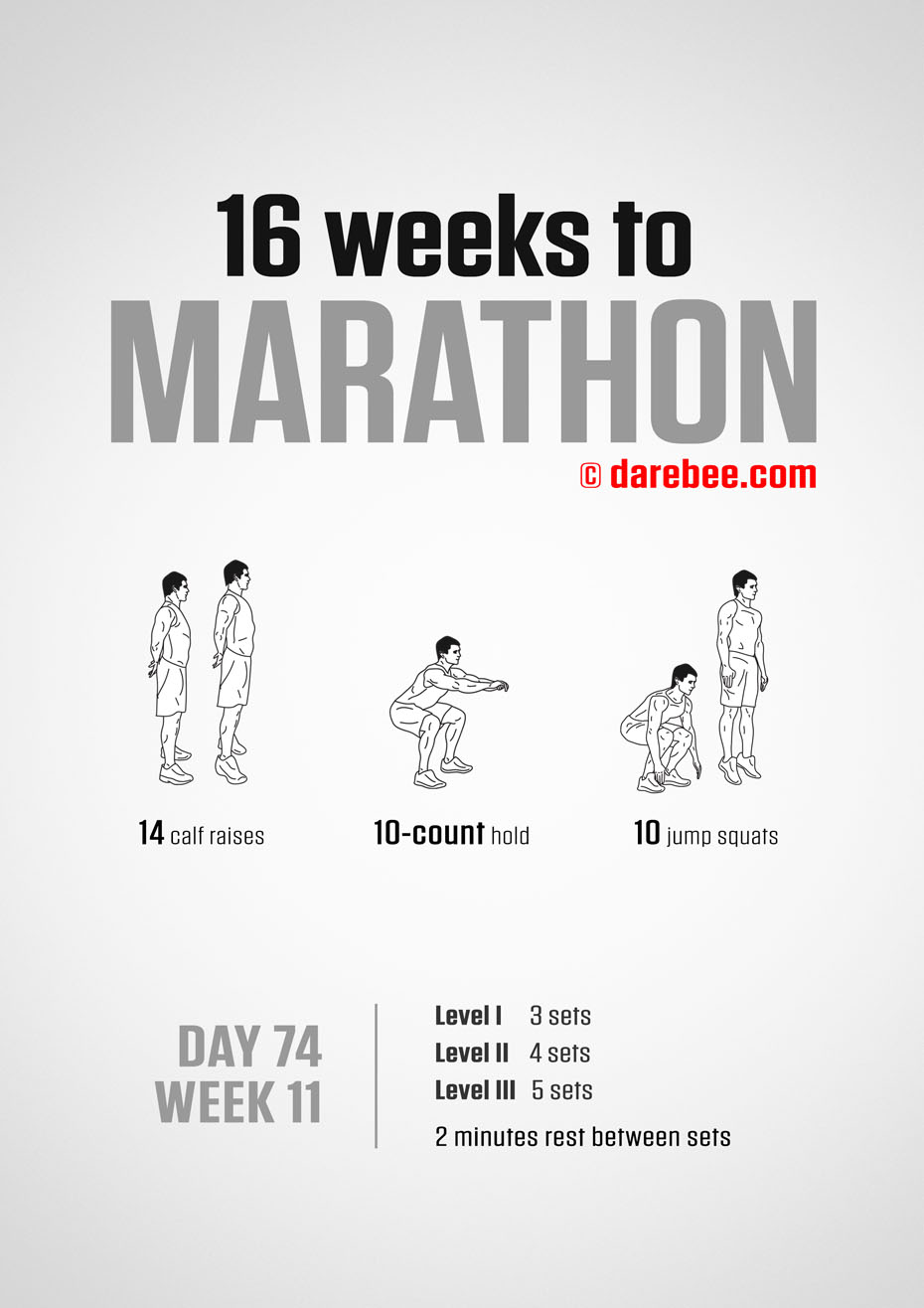 Marathon Training Program by DAREBEE