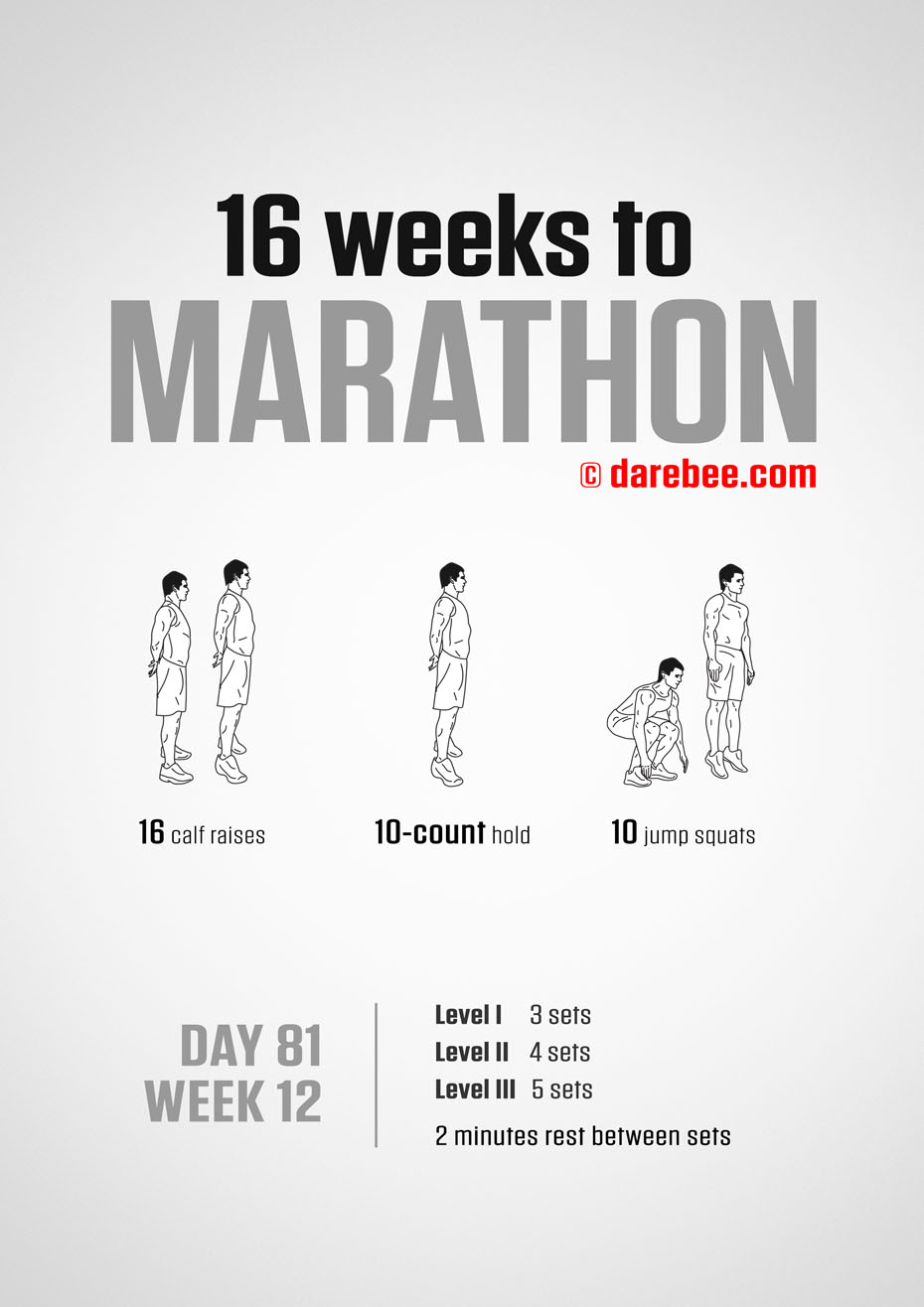 Marathon Training Program by DAREBEE