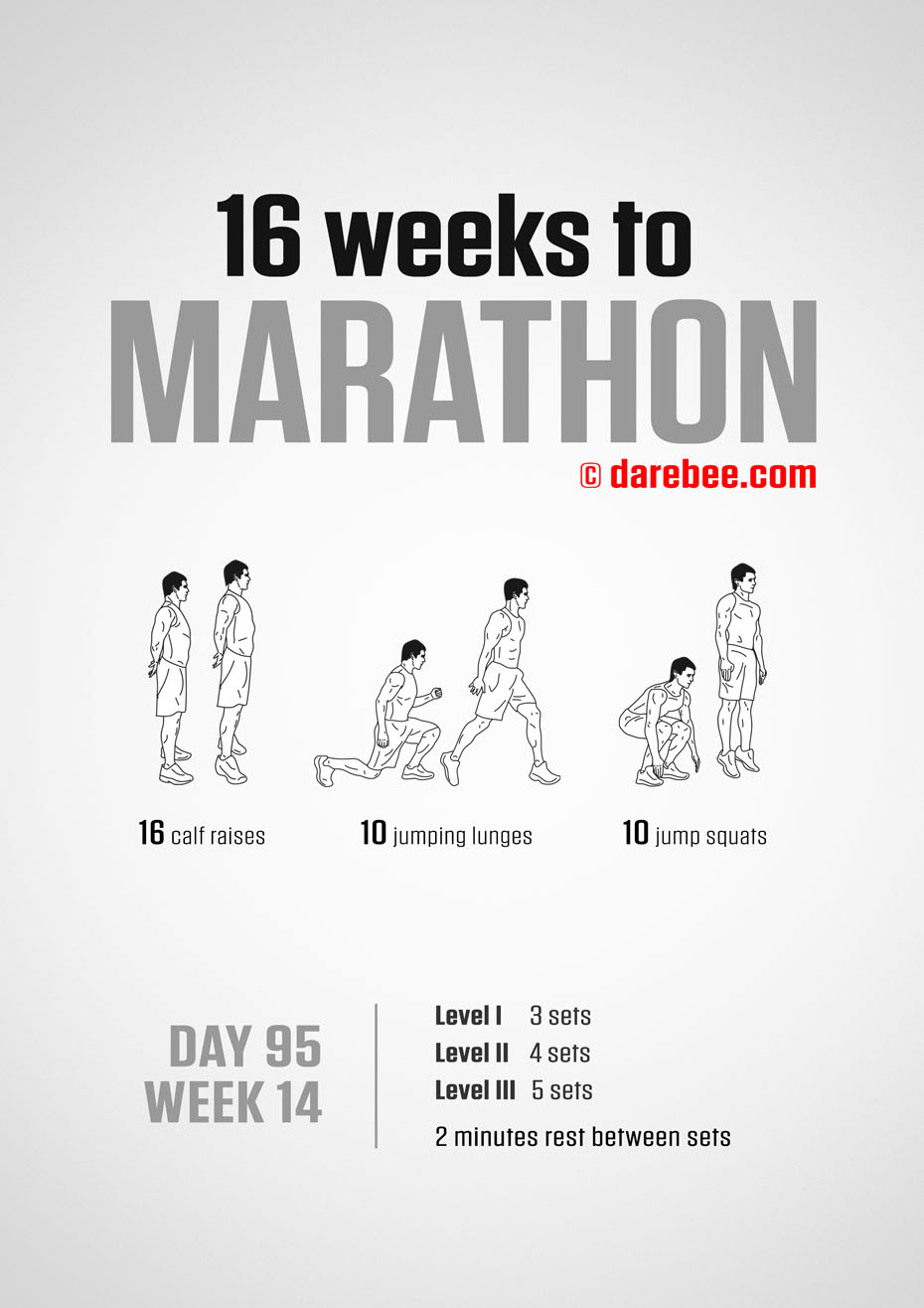 Marathon Training Program by DAREBEE