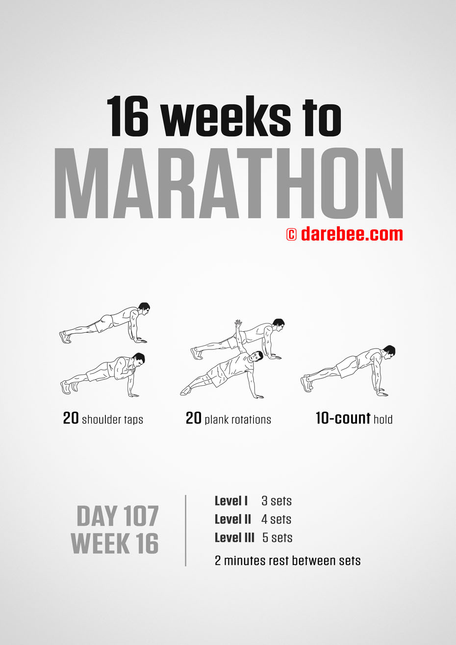 Marathon Training Program by DAREBEE