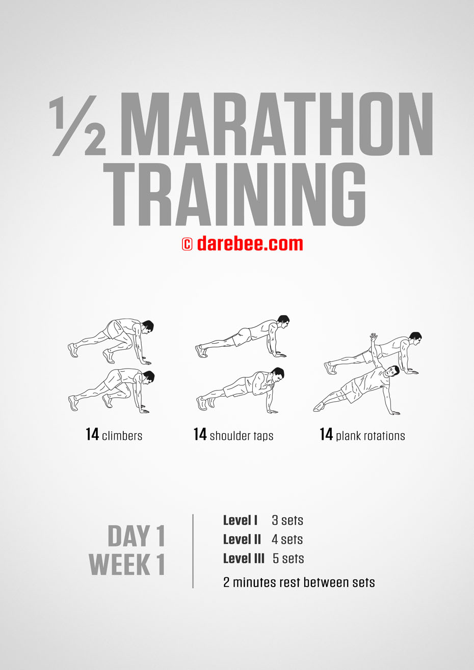 Half Marathon Training Program by DAREBEE