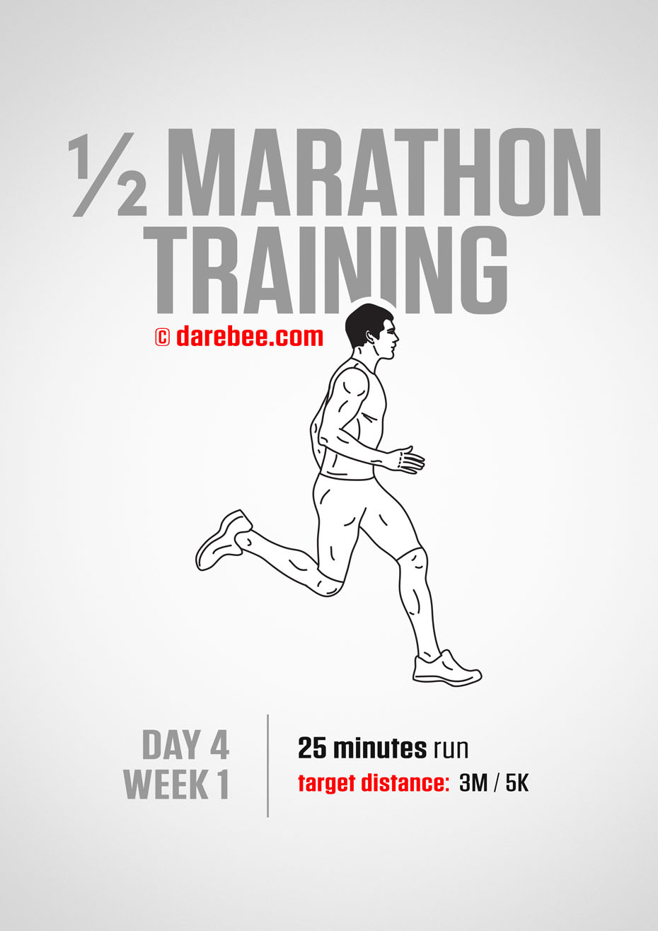 Half Marathon Training Program by DAREBEE