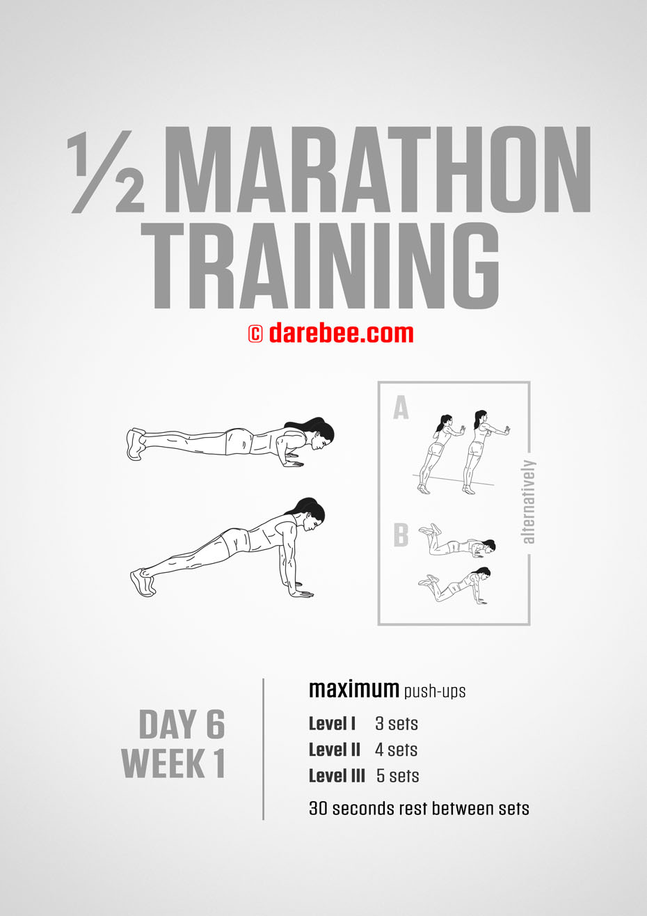 Half Marathon Training Program by DAREBEE