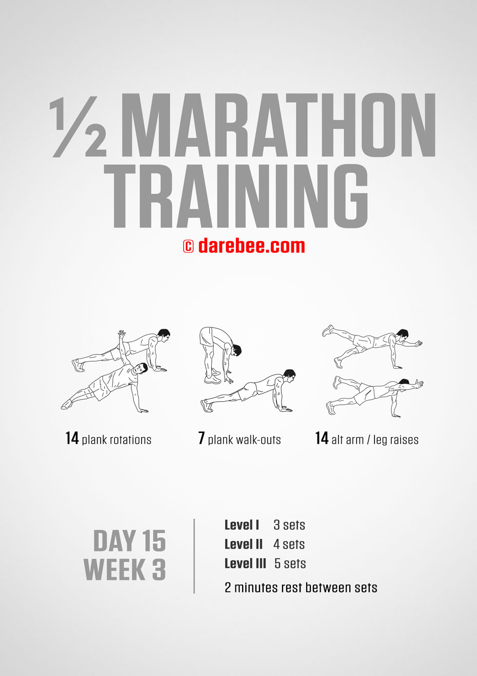 Half Marathon Training Program by DAREBEE