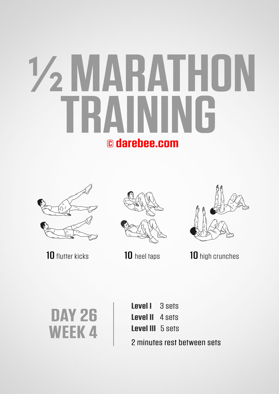 Half Marathon Training Program by DAREBEE