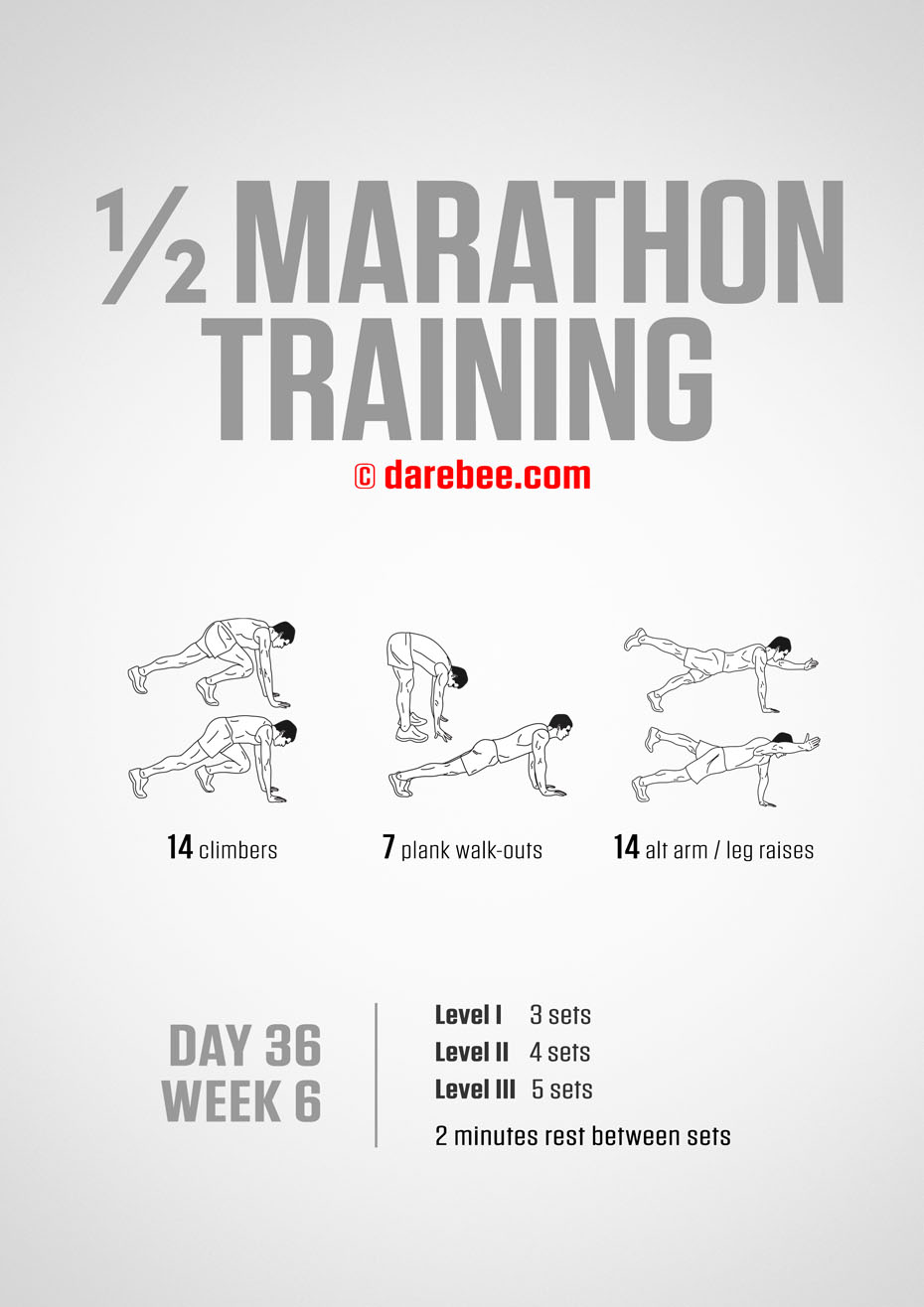 Half Marathon Training Program by DAREBEE