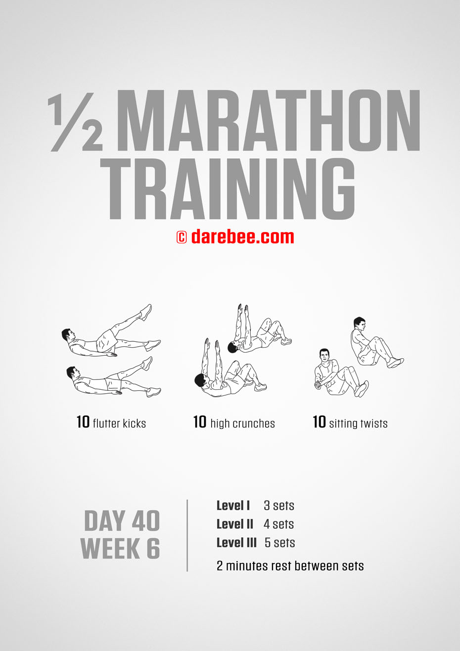 Half Marathon Training Program by DAREBEE