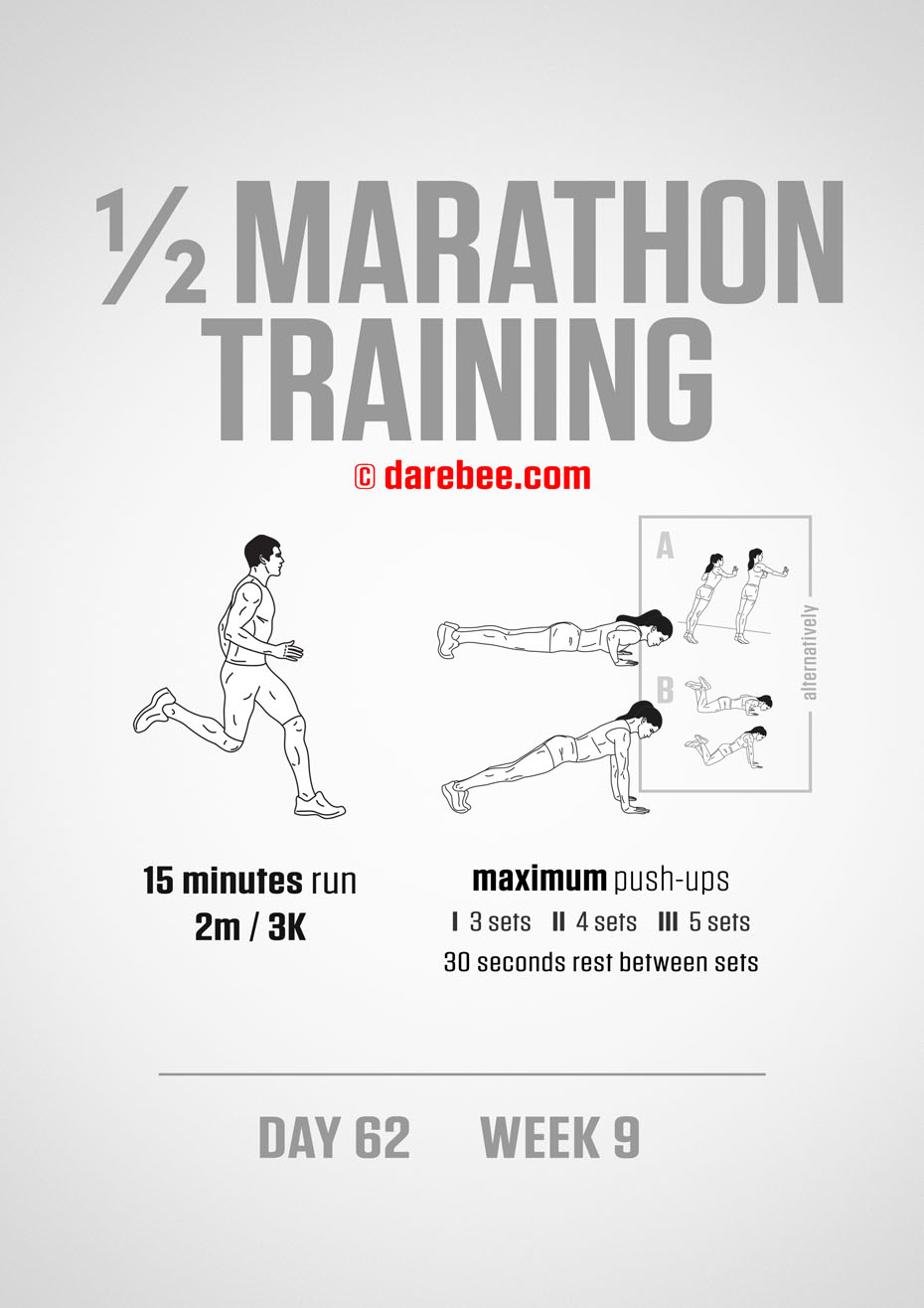 Half Marathon Training Program by DAREBEE