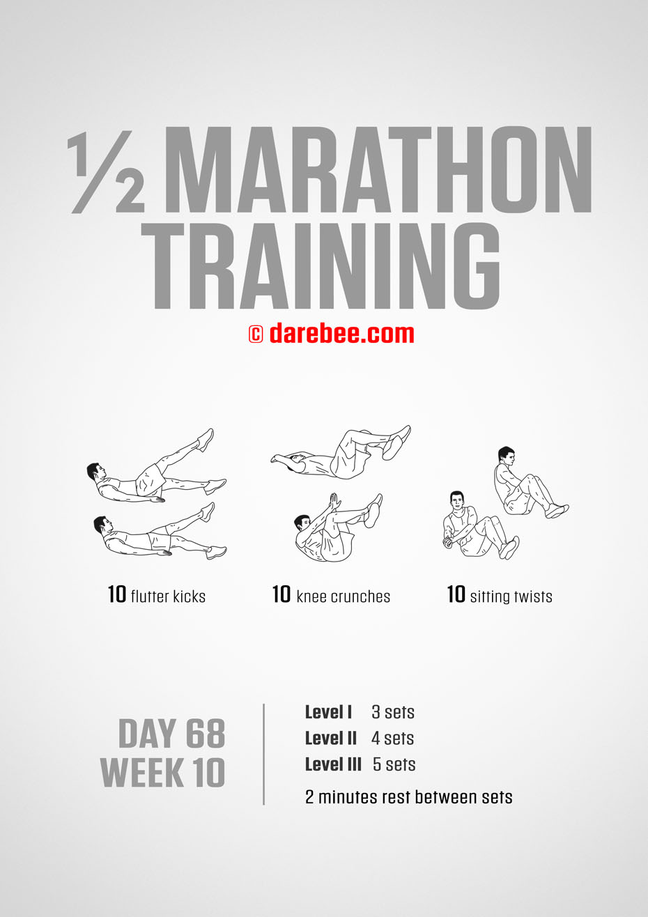 Half Marathon Training Program by DAREBEE