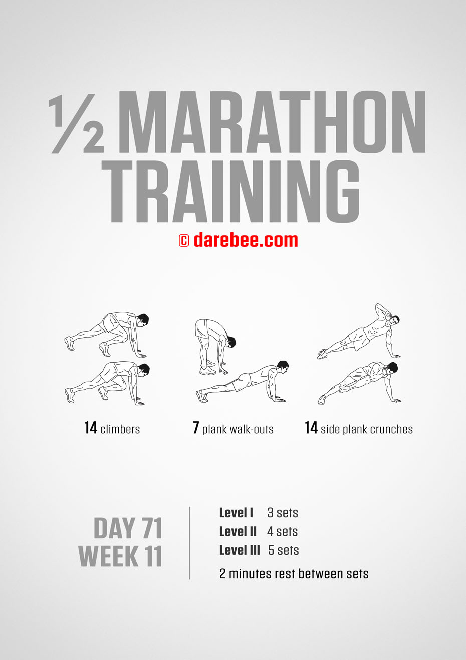 Half Marathon Training Program by DAREBEE