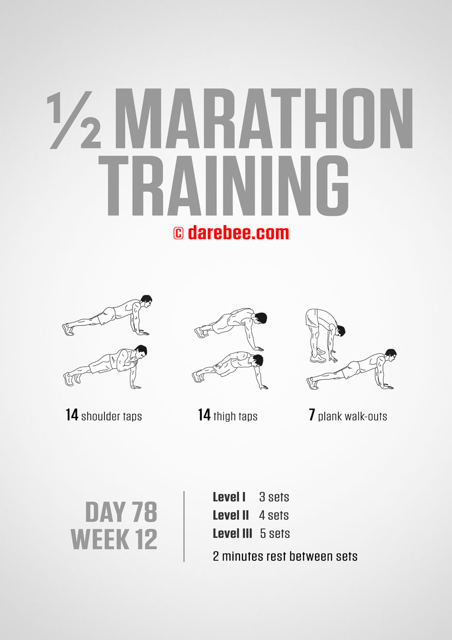 Half Marathon Training Program by DAREBEE