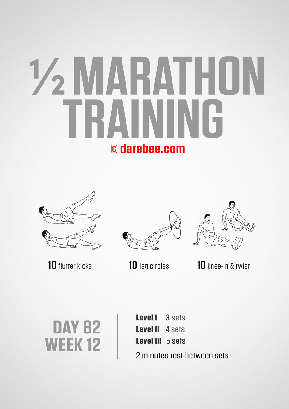 Half Marathon Training Program by DAREBEE