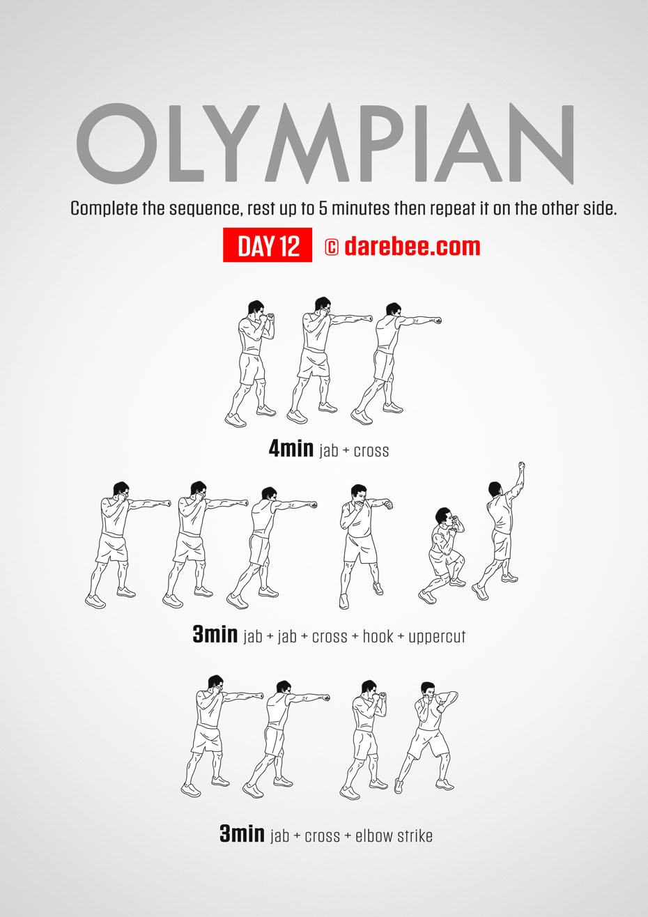 The Olympian - No-Equipment Fitness Program by DAREBEE