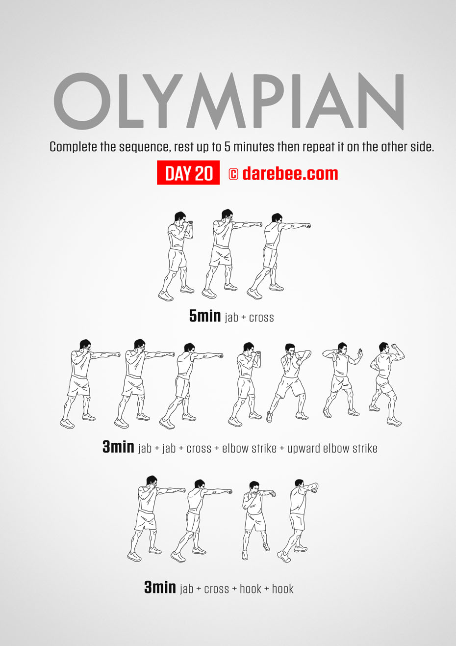 The Olympian - No-Equipment Fitness Program by DAREBEE