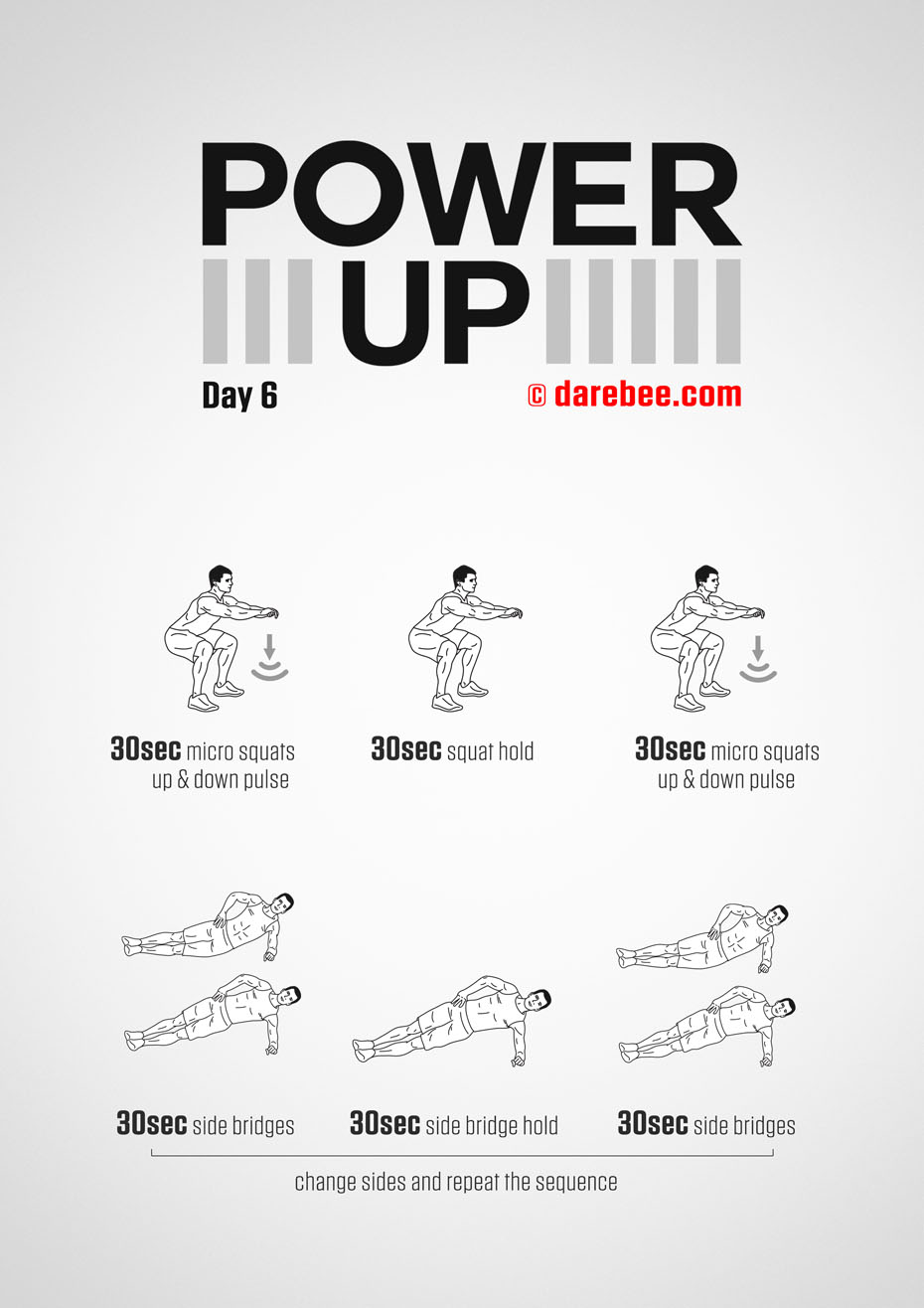 Power-Up - 30 Day Tendon Strength Low Impact Bodyweight Program by DAREBEE