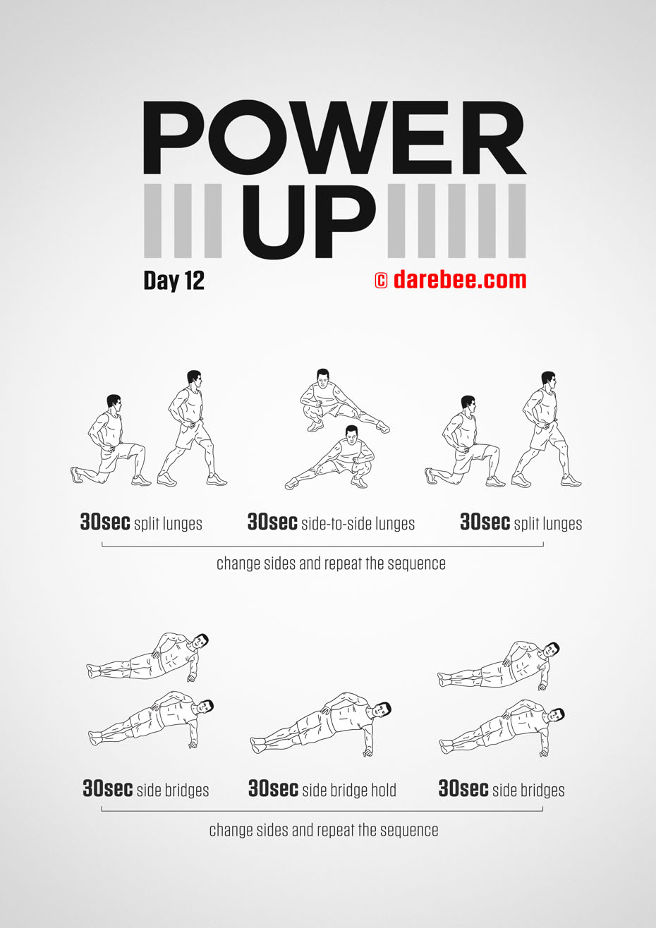 Power-Up - 30 Day Tendon Strength Low Impact Bodyweight Program by DAREBEE