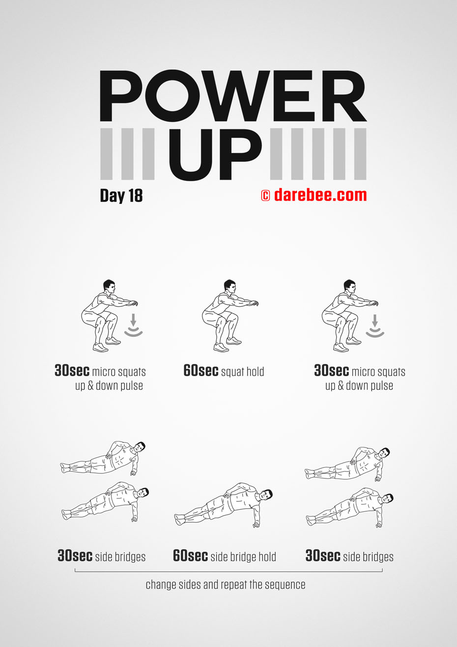 Power-Up - 30 Day Tendon Strength Low Impact Bodyweight Program by DAREBEE