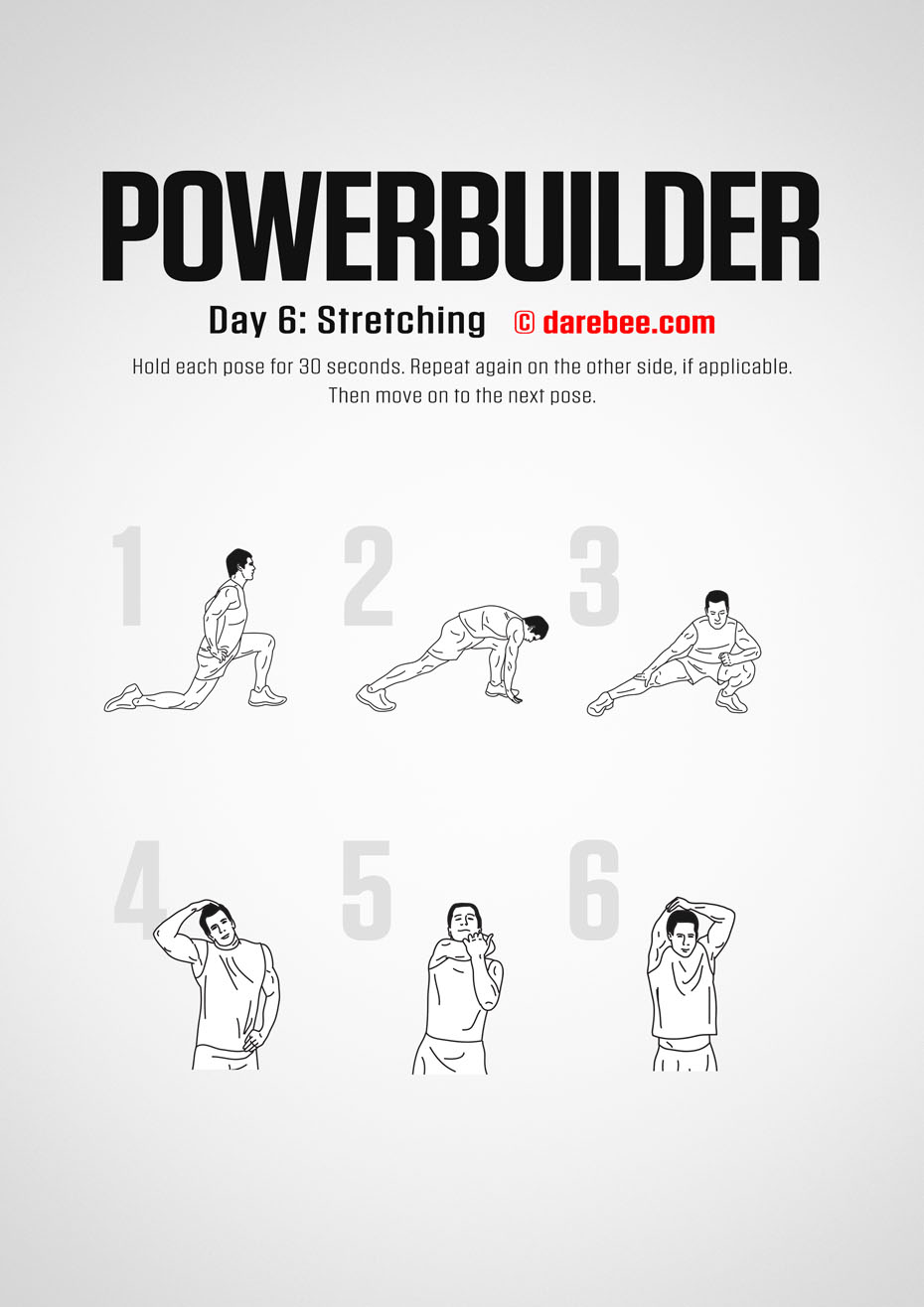 POWERBUILDER - 30 Day Bodybuilding And Strength Program by DAREBEE