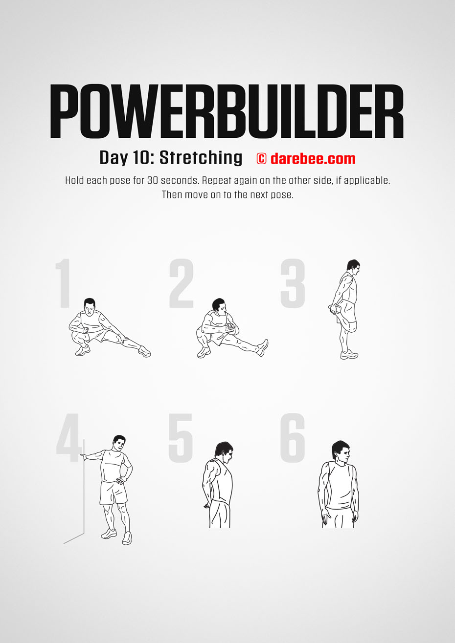 POWERBUILDER - 30 Day Bodybuilding And Strength Program by DAREBEE