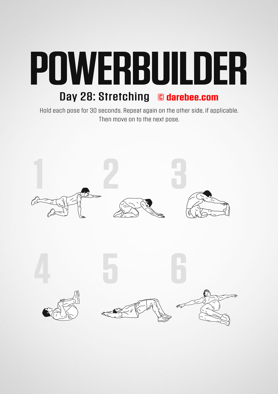 POWERBUILDER - 30 Day Bodybuilding And Strength Program by DAREBEE