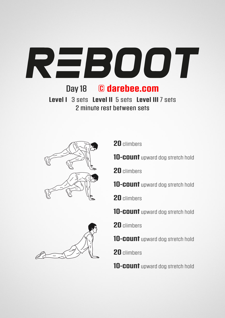 Reboot - No-Equipment Fitness Program by DAREBEE