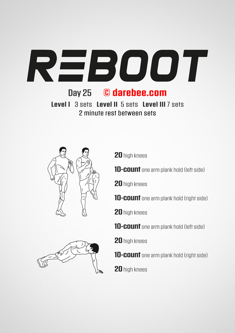 Reboot - No-Equipment Fitness Program by DAREBEE