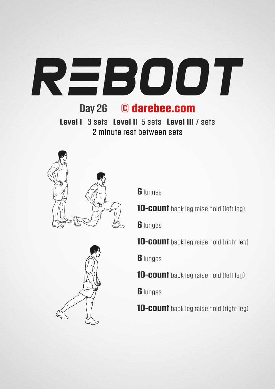 Reboot - No-Equipment Fitness Program by DAREBEE