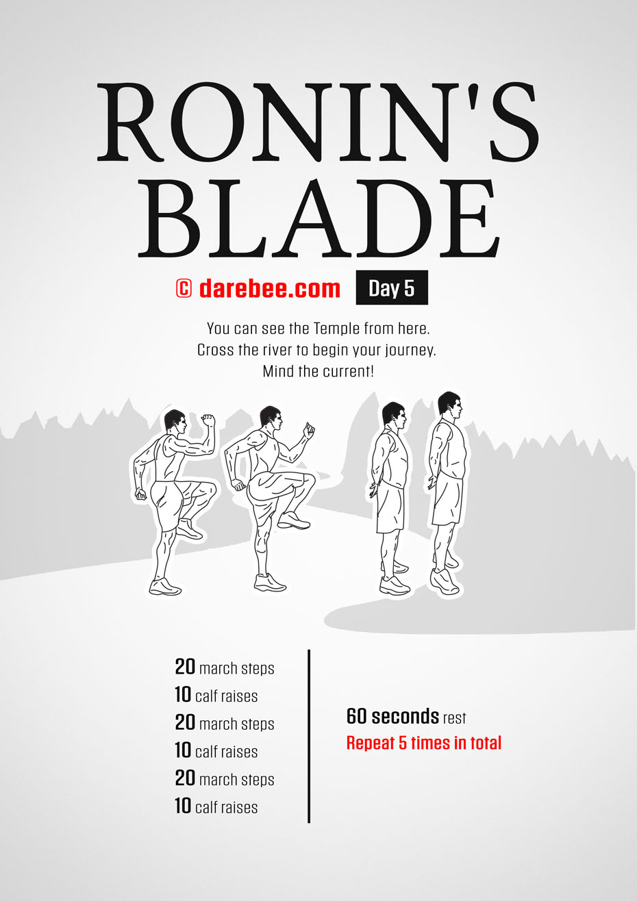 Ronins Blade 30 Day RPG Fitness Program by DAREBEE