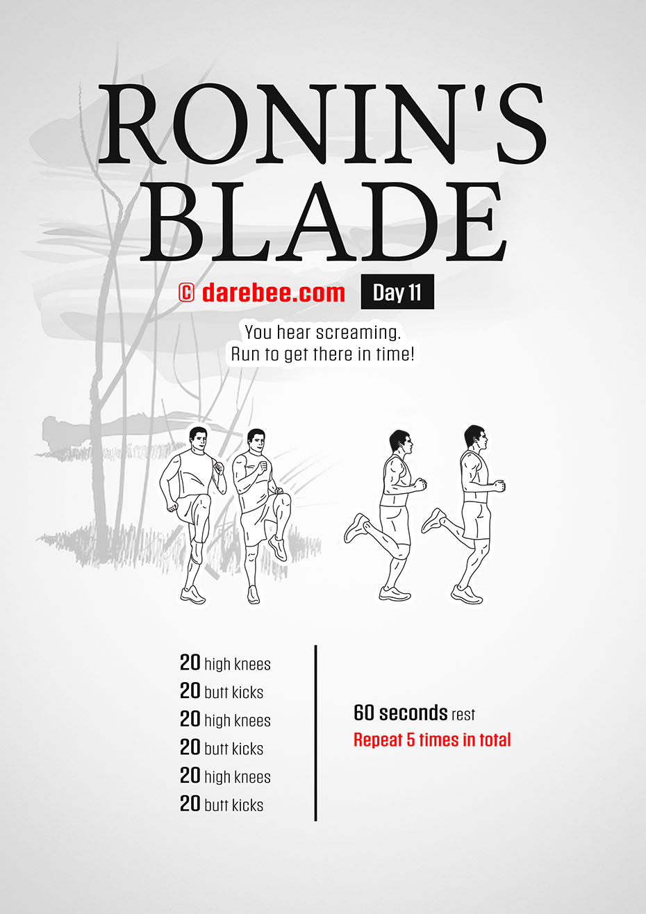 Ronins Blade 30 Day RPG Fitness Program by DAREBEE