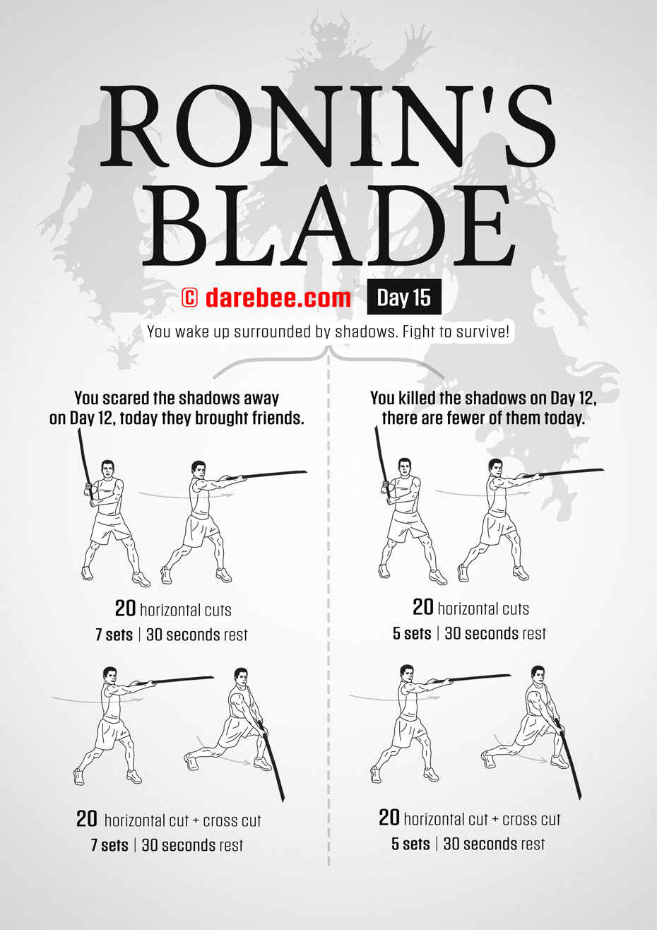 Ronins Blade 30 Day RPG Fitness Program by DAREBEE