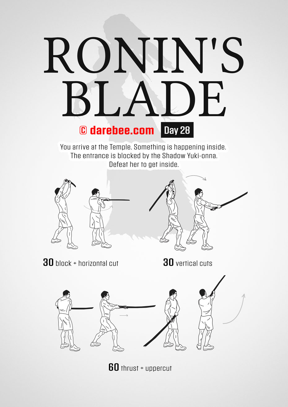 Ronins Blade 30 Day RPG Fitness Program by DAREBEE