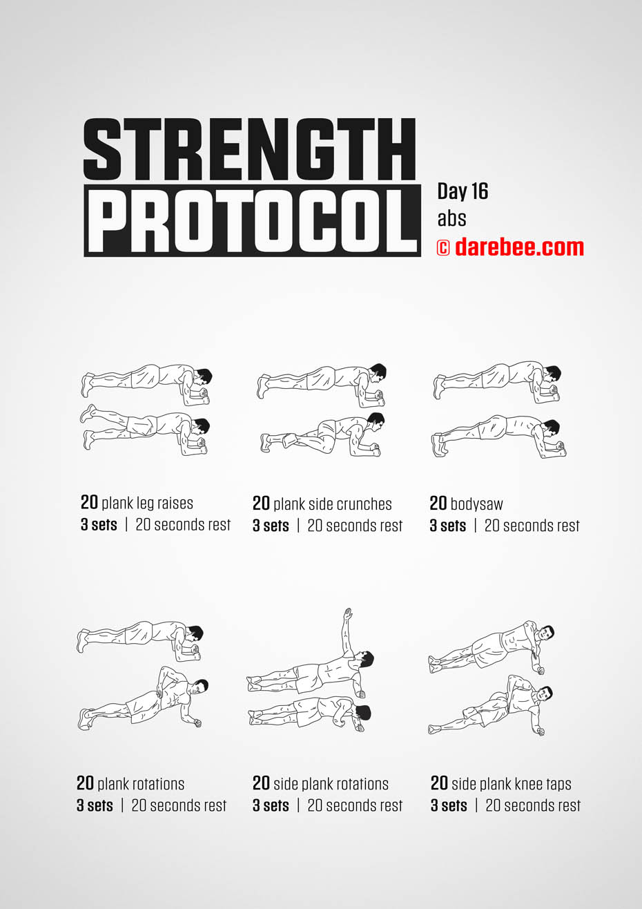 Strength Protocol: 30-Day Strength No-Equipment Program