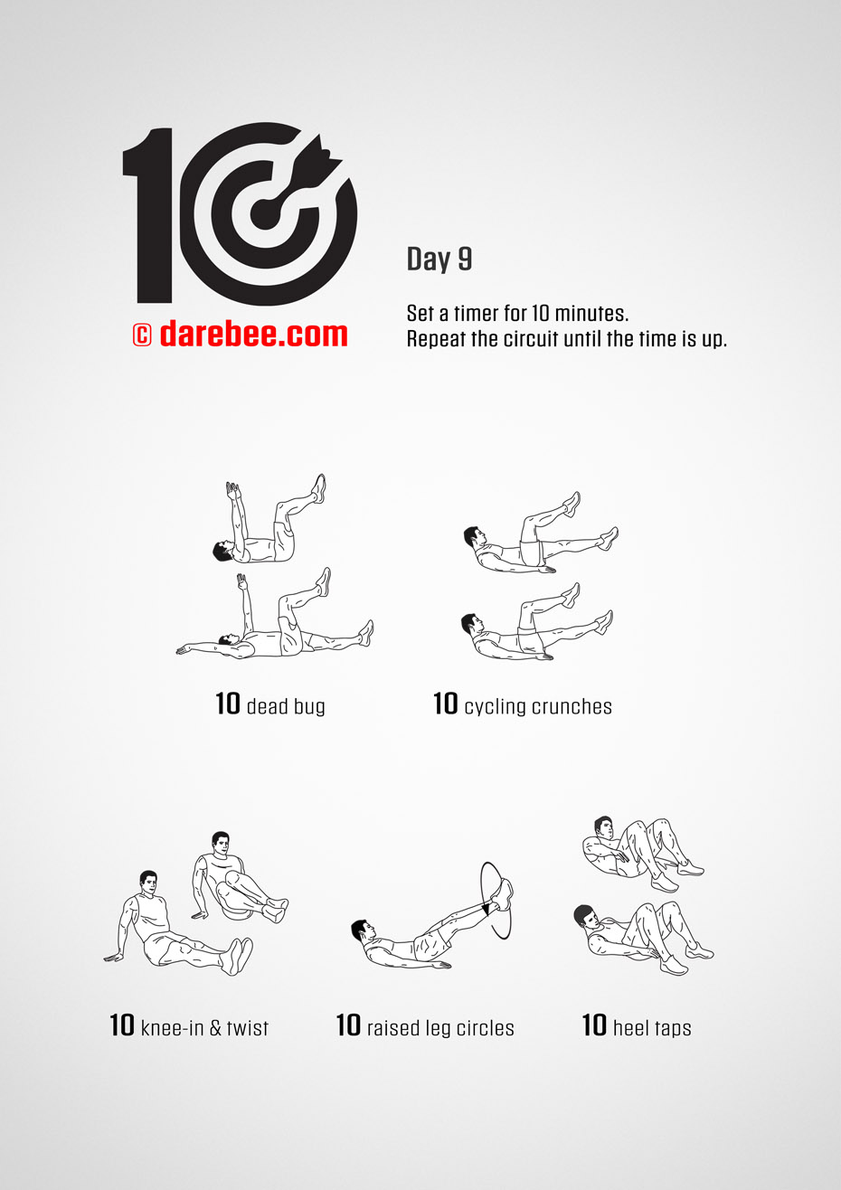 TEN - No-Equipment Fitness Program by DAREBEE