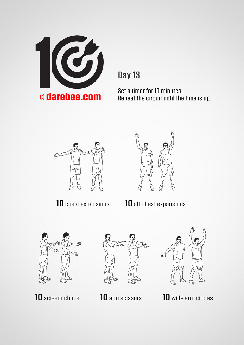 TEN - No-Equipment Fitness Program by DAREBEE