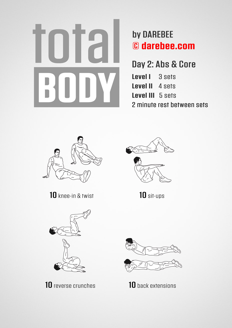 Total Body 30 Day Program by DAREBEE