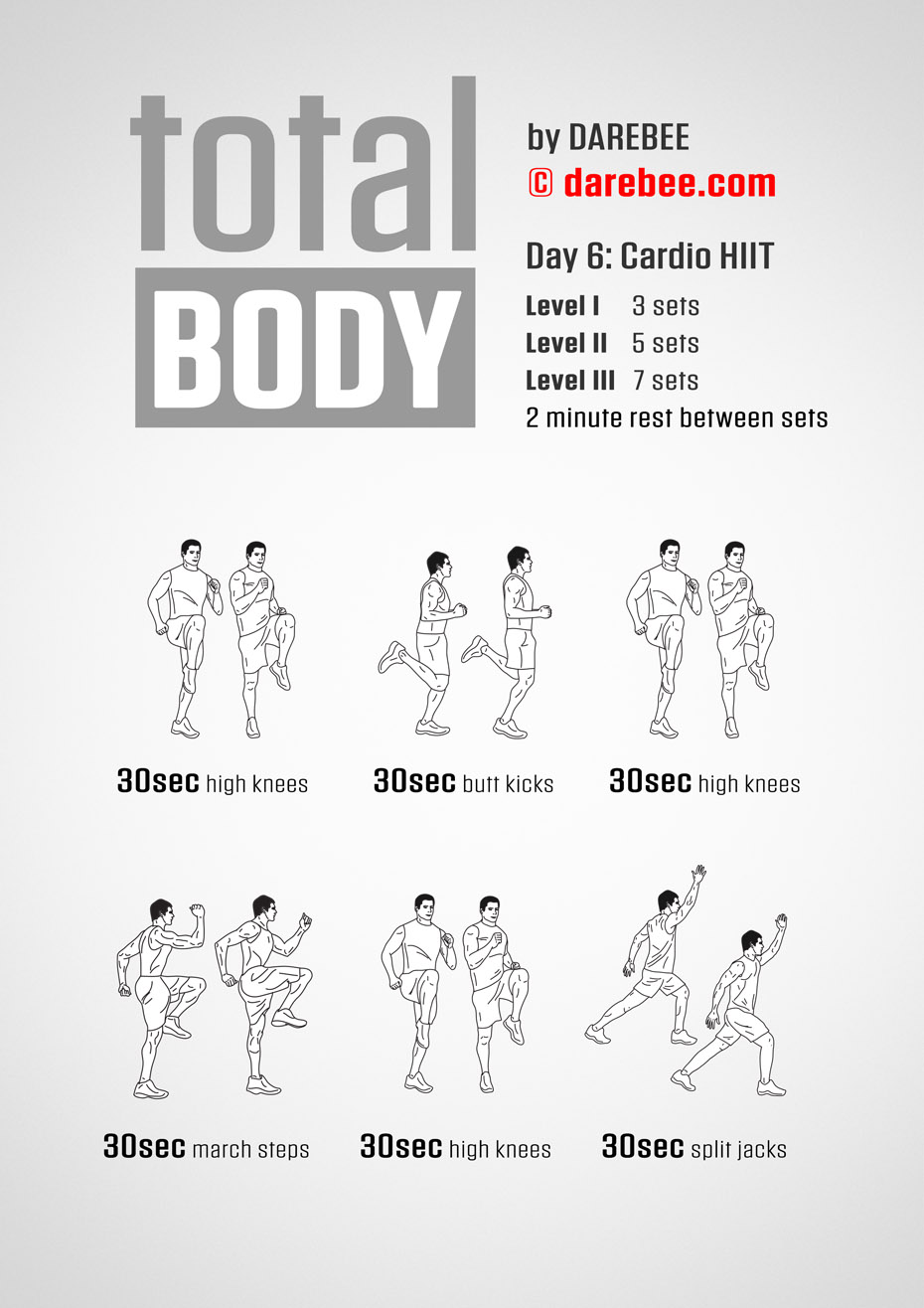 Total Body 30 Day Program by DAREBEE