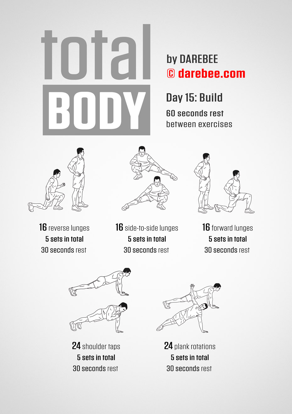 Total Body 30 Day Program by DAREBEE