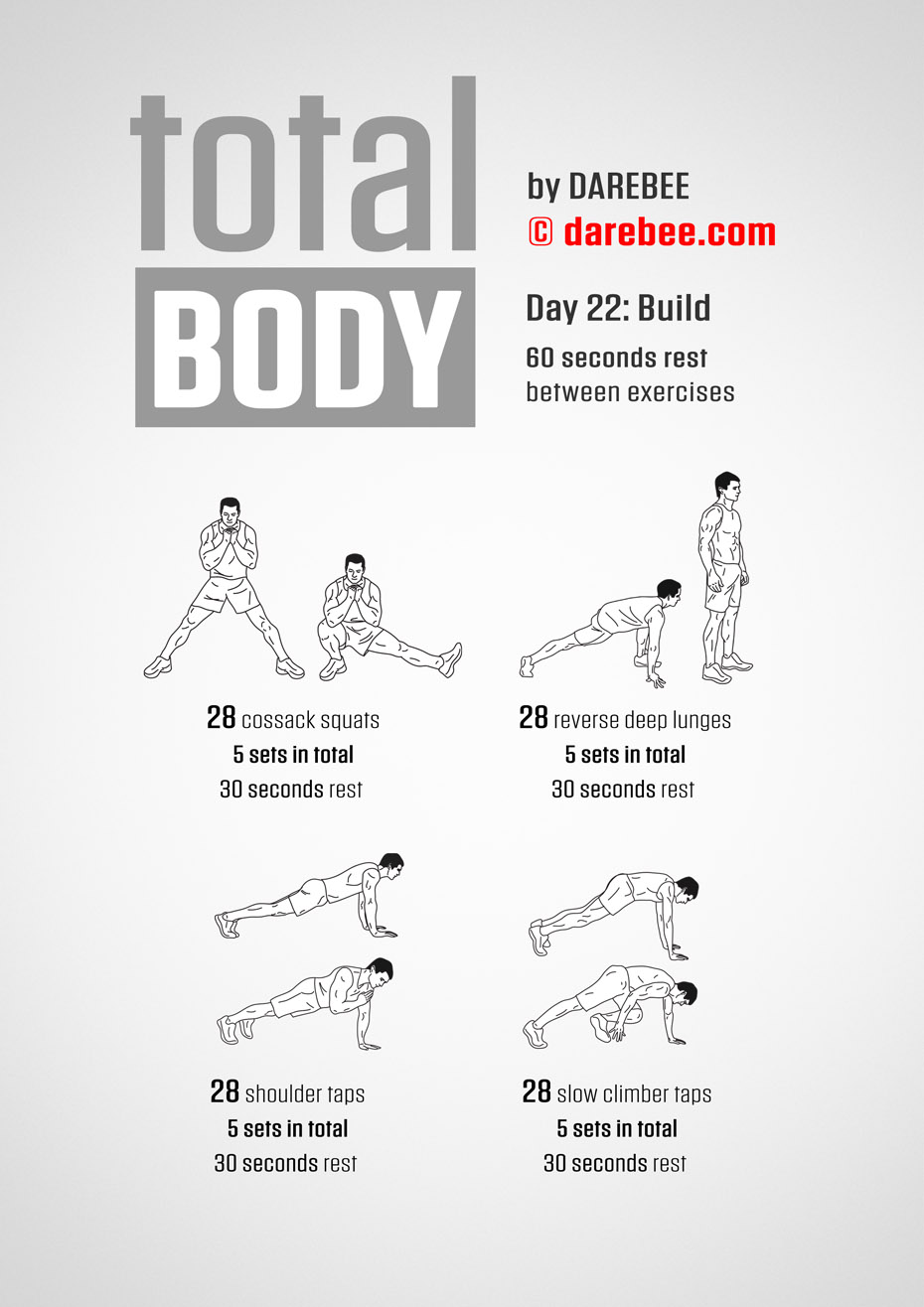 Total Body 30 Day Program by DAREBEE