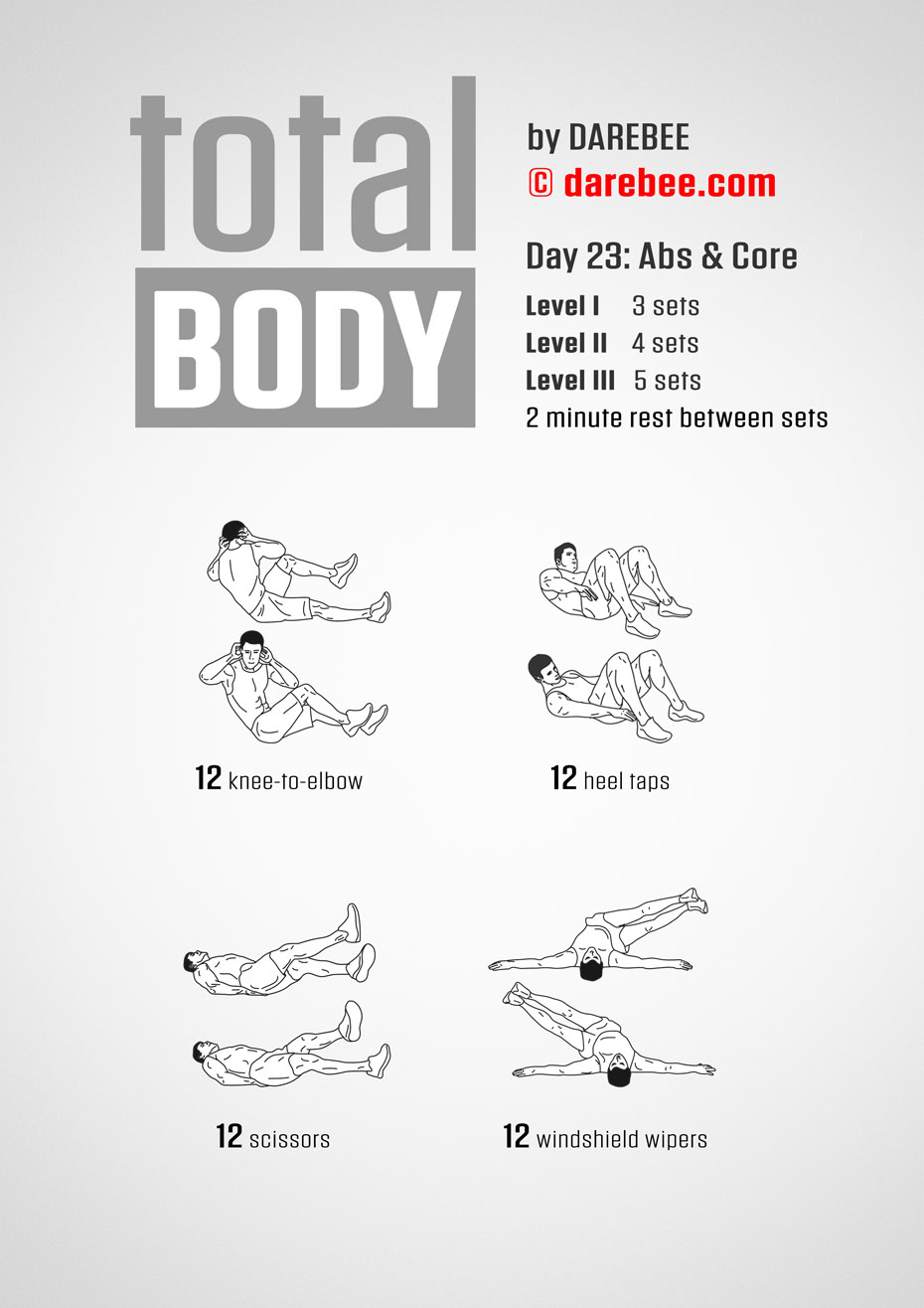 Total Body 30 Day Program by DAREBEE